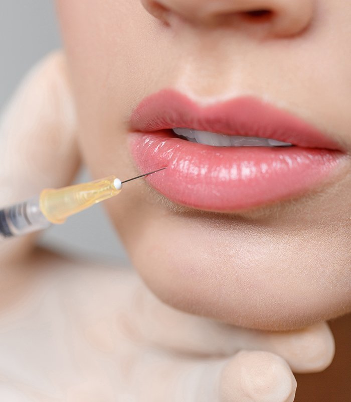woman getting cosmetic injection
